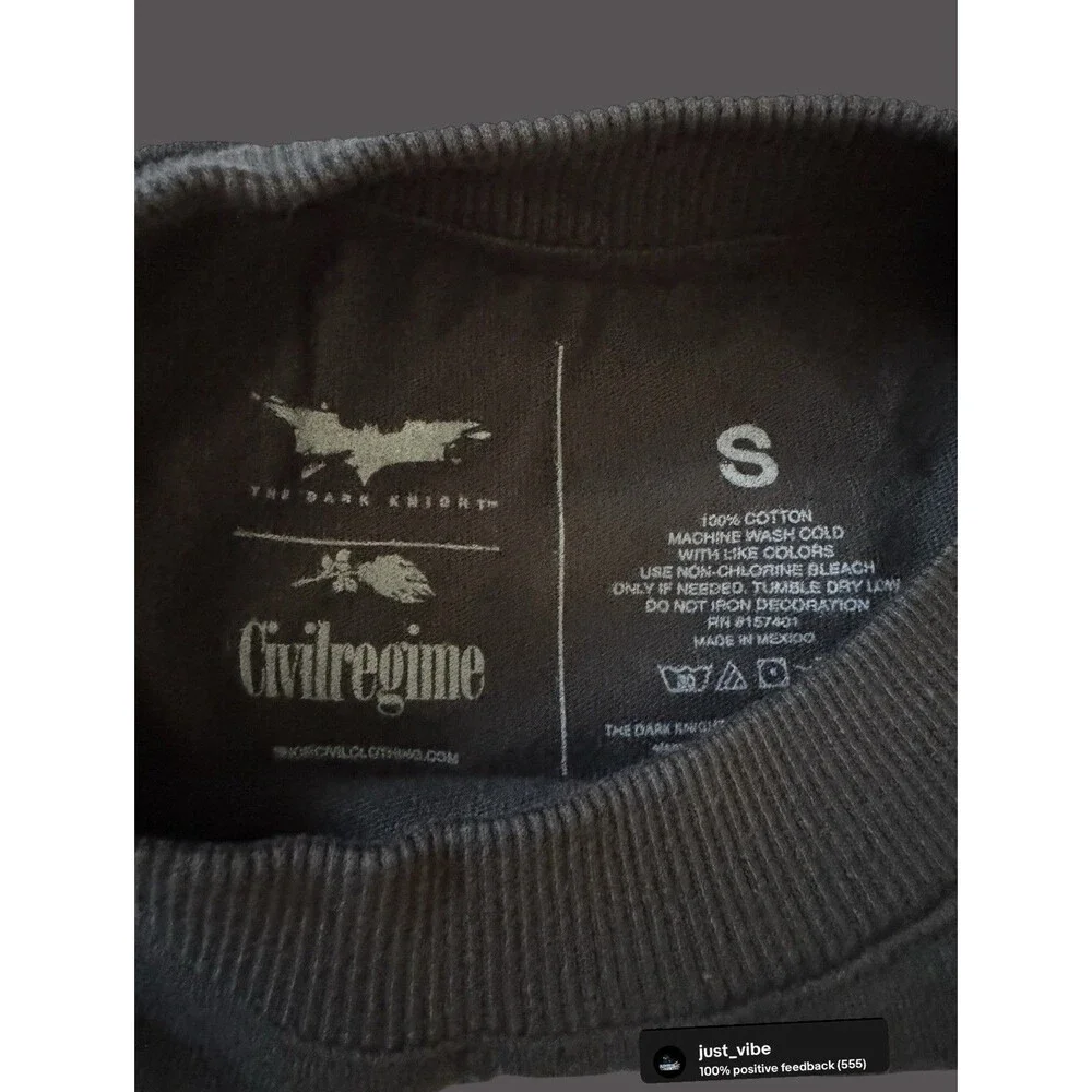 Civil Regime x The Dark Knight Joker Drop Pt 2 Behind The Mask Men’s Small NWT - Picture 3 of 3